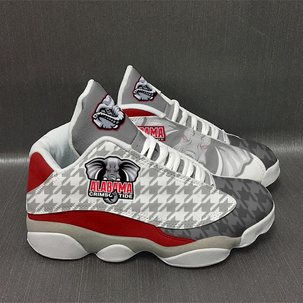 Alabama Crimson Tide Form Air Jordan 13 Sneakers Shoes Plus Size