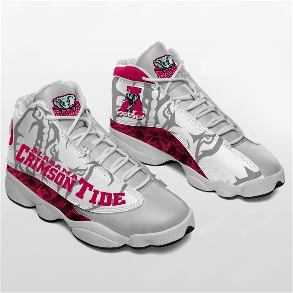 Alabama Crimson Tide Form Air Jordan 13 Sneakers Shoes Sport Plus Size