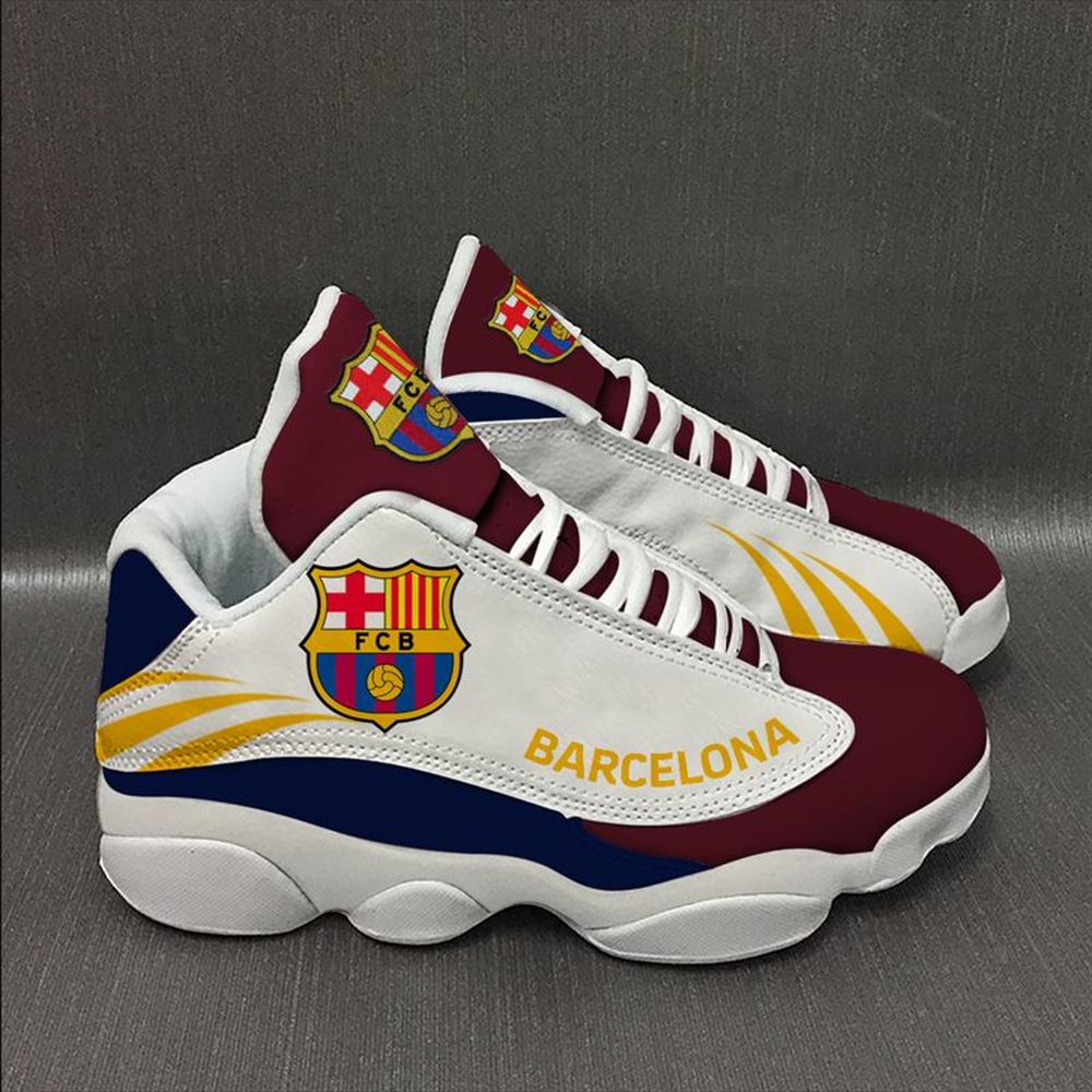 Barcelona Football Team Form Air Jordan 13 Sneakers Shoes Sport