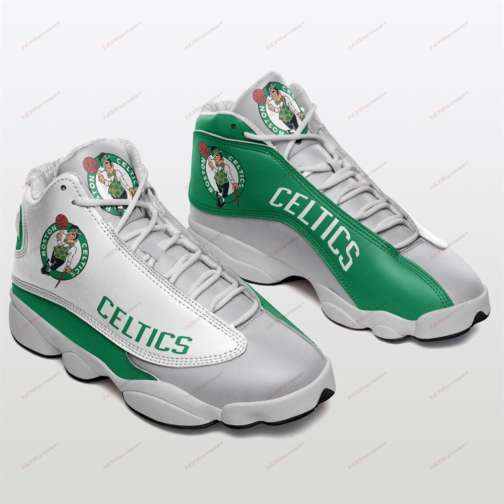 Boston Celtics Air Jordan 13 Sneakers Sport Shoes Plus Size