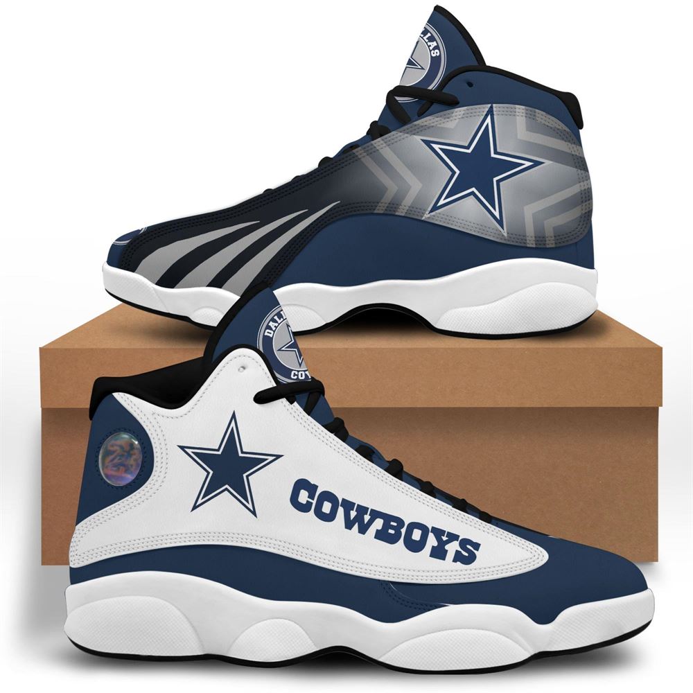 Dallas Cowboys Air Jordan 13 Custom Sneakers Shoes Sport