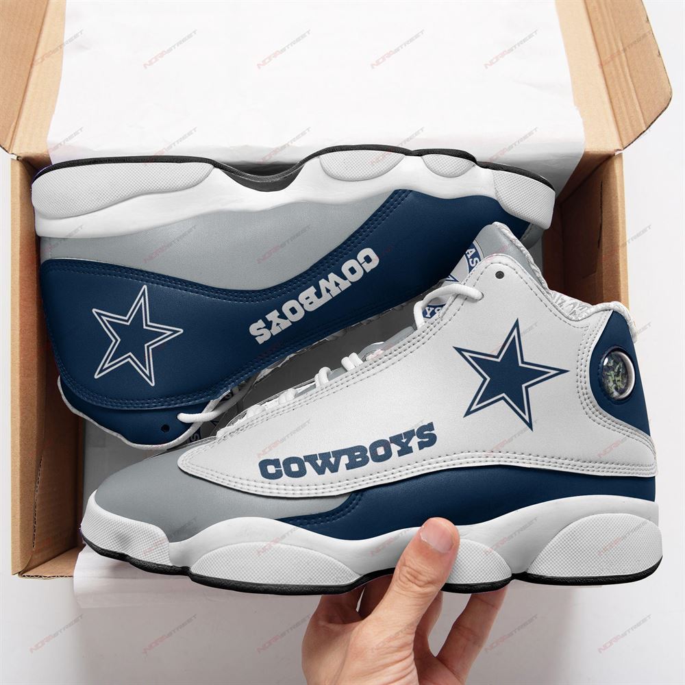 Dallas Cowboys Air Jordan 13 Sneakers Sport Shoes Plus Size-trungten-9qcha