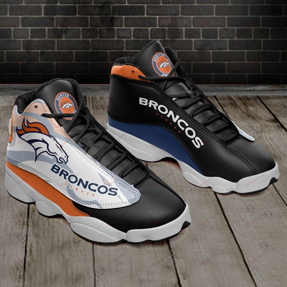 Denver Broncos Air Jordan 13 Sneakers Sport Shoes Plus Size