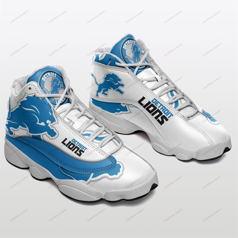 Detroit Lions Air Jordan 13 Sneakers Sport Shoes Full Size