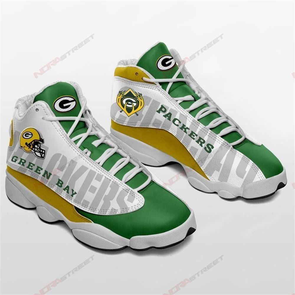 Green Bay Packers Air Jordan 13 Sneakers Sport Full Size