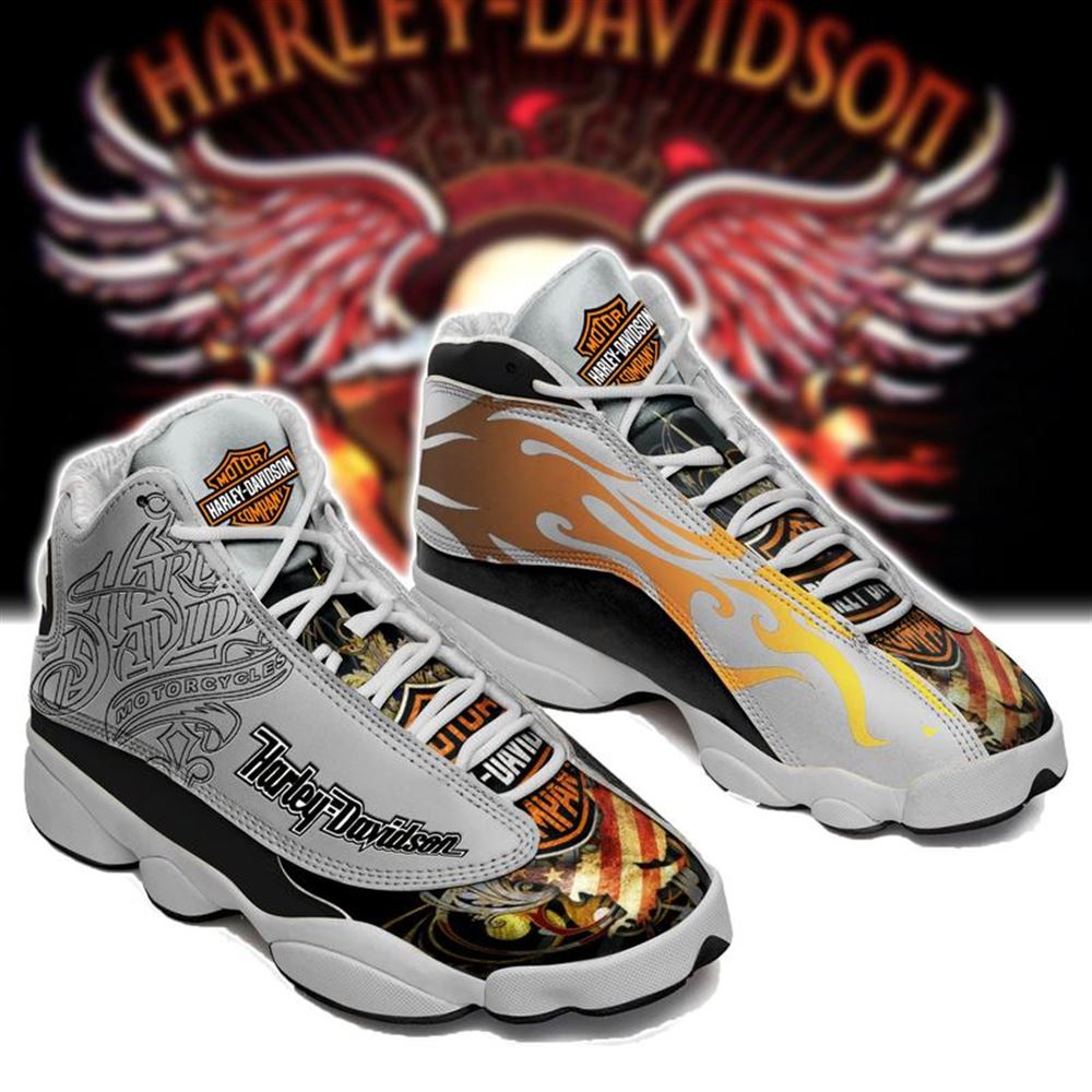 Harley Davidson Form Air Jordan 13 Sneakers Shoes