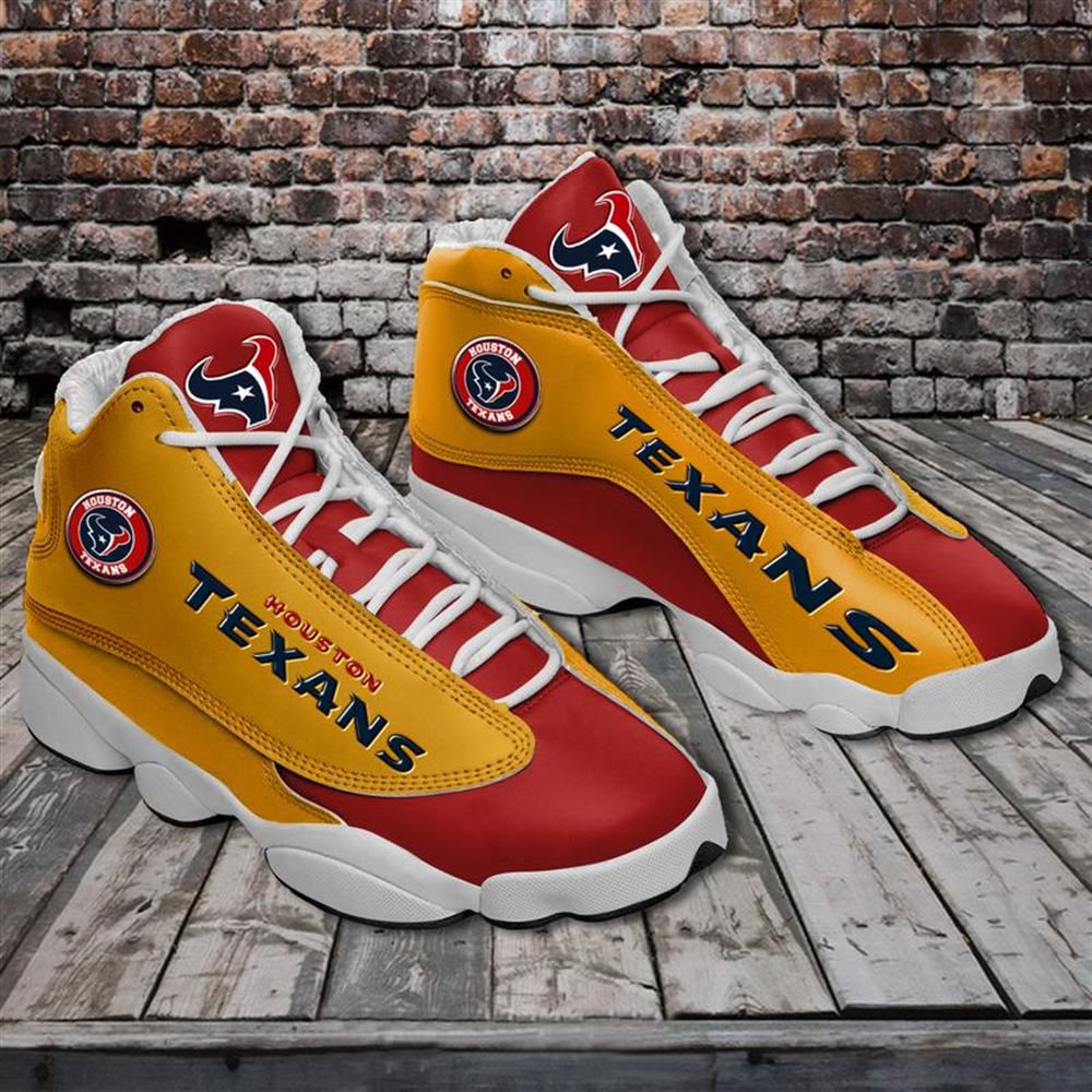 Houston Texans Form Air Jordan 13 Sneakers Sport Shoes Plus Size