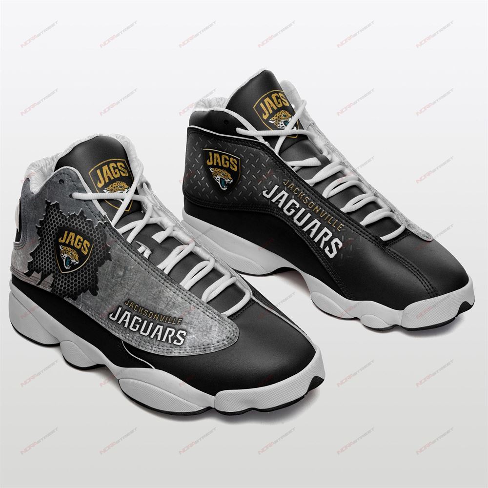 Jacksonville Jaguars Air Jordan 13 Sneakers Sport Shoes Full Size