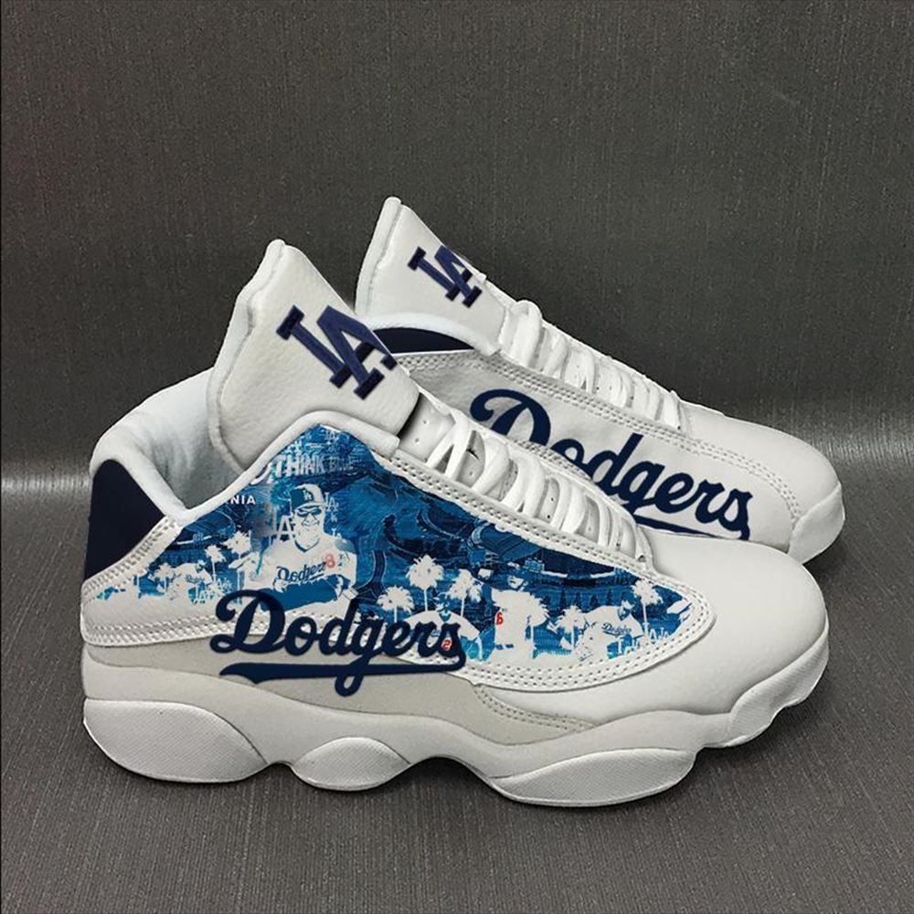 Los Angeles Dodgers Baseball Team Form Air Jordan 13 Sneakers