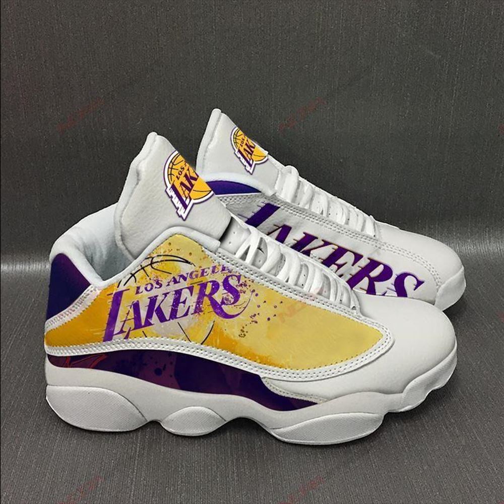 Los Angeles Lakers Air Jordan 13 Sneakers Sport Shoes Plus Size-trungten-w1waq