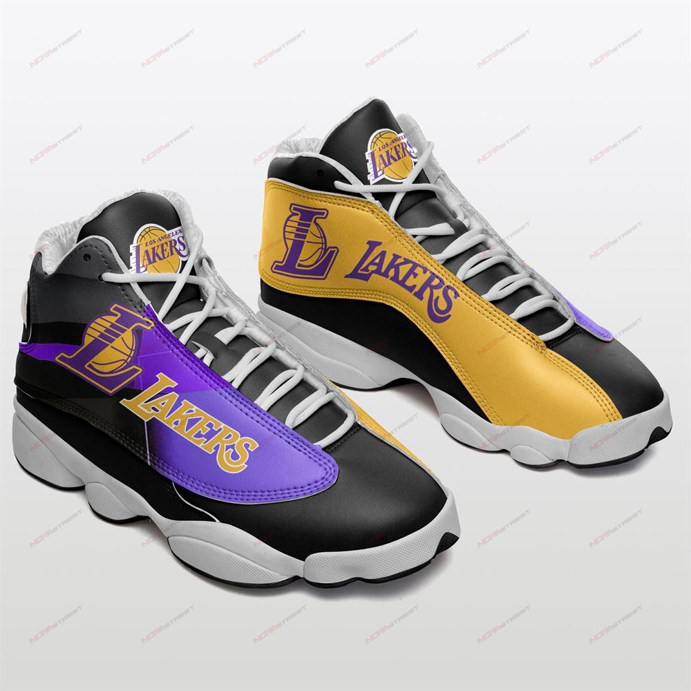 Los Angeles Lakers Air Jordan 13 Sneakers Sport Shoes Plus Size