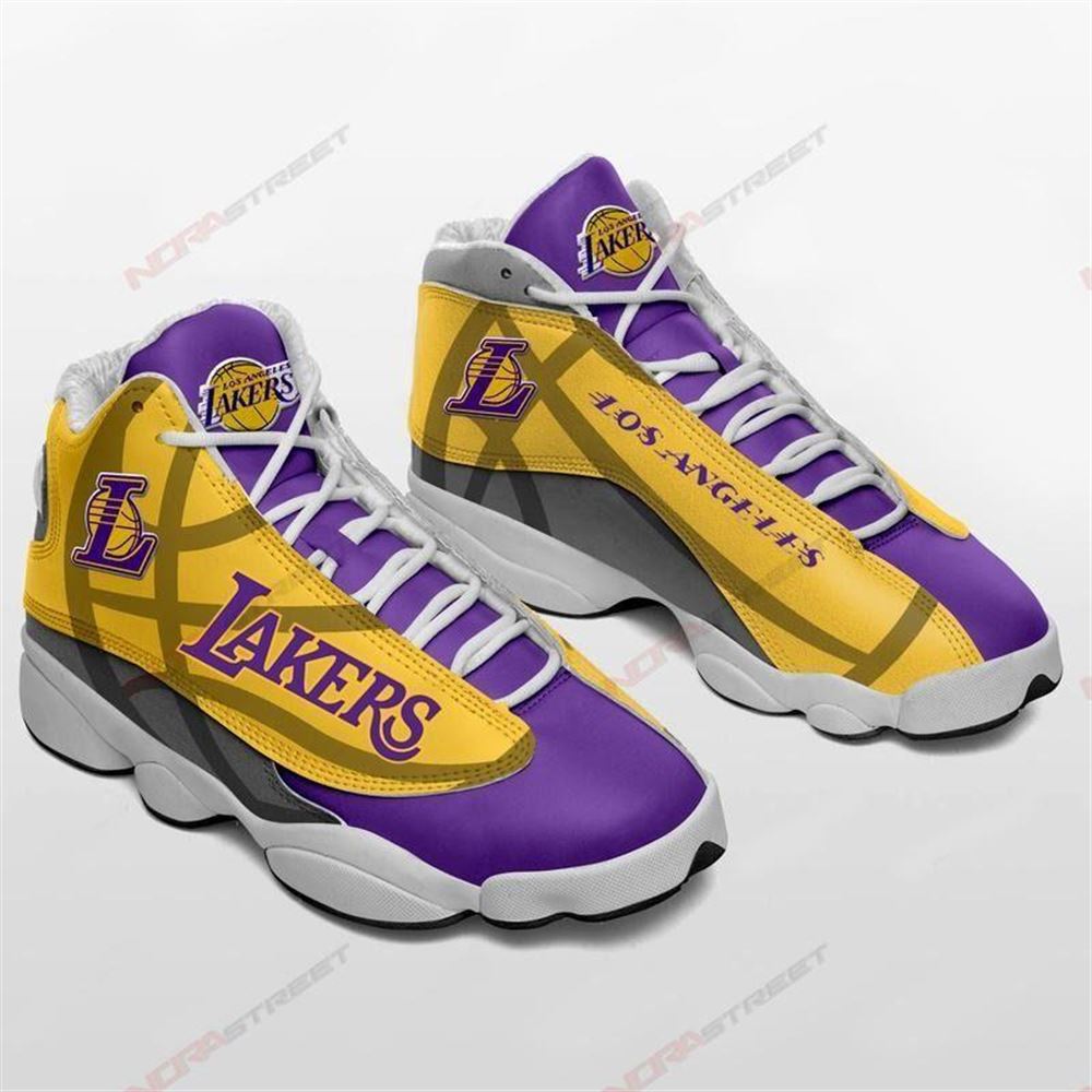 Los Angeles Lakers Air Jordan 13 Sneakers Sport Shoes-trungten-abl41