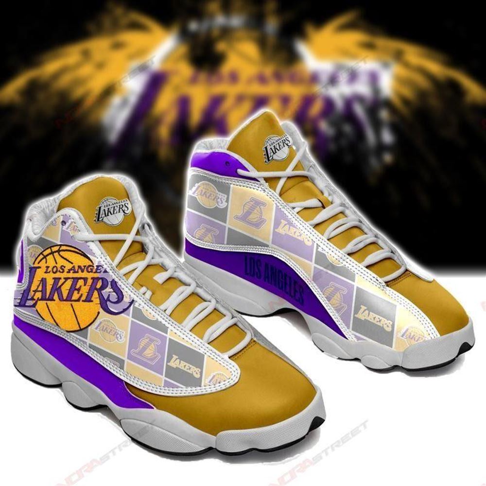 Los Angeles Lakers Air Jordan 13 Sneakers Sport Shoes-trungten-c8kmj