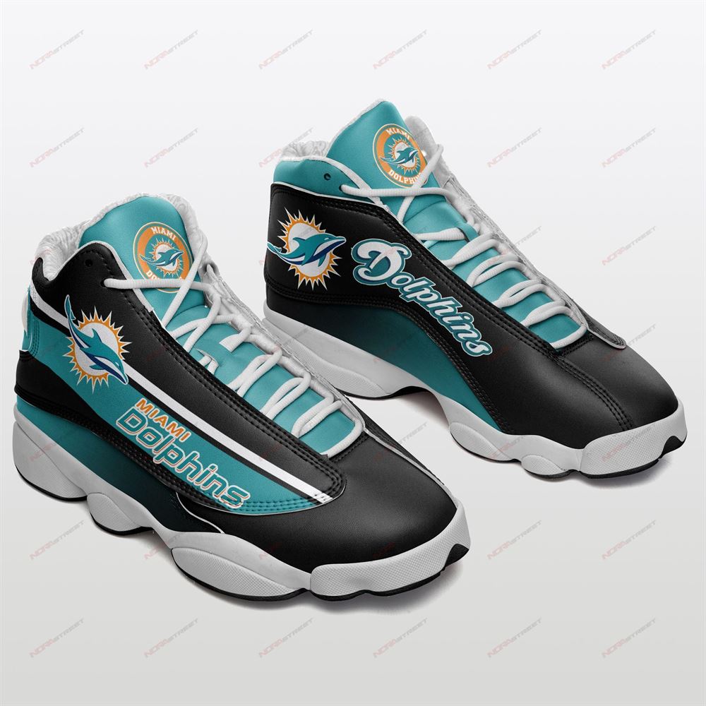 Miami Dolphins Air Jordan 13 Sneakers Sport Shoes Plus Size-trungten-uuefe