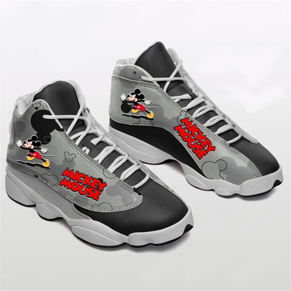 Mickey Mouse Form Air Jordan 13 Sneakers 2 Sport Shoes Plus Size