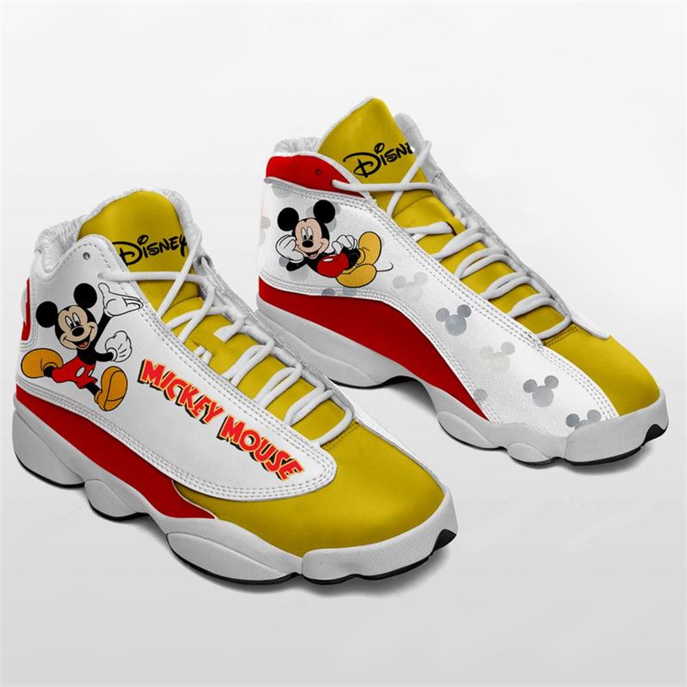 Mickey Mouse Form Air Jordan 13 Sneakers Disney Sneakers Sport Shoes Plus Size