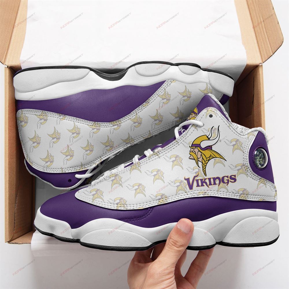 Minnesota Vikings Air Jordan 13 Sneakers Sport Shoes Full Size-trungten-kuahb