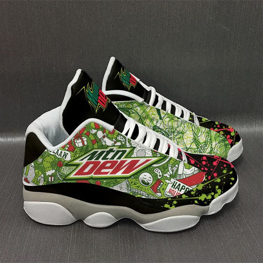 Mountain Dew Drink Form Air Jordan 13 Sneakers Sport Shoes