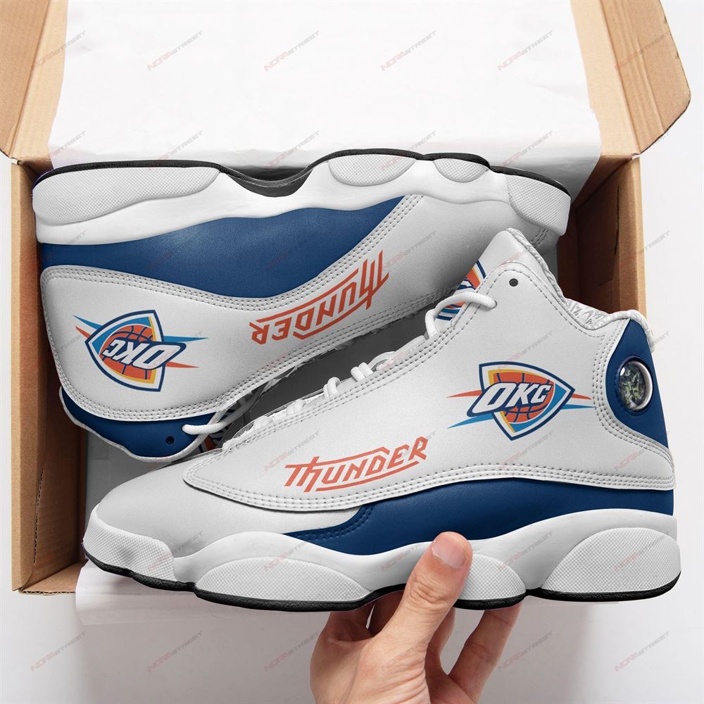 Oklahoma City Thunder Air Jordan 13 Sneakers Sport Shoes Plus Size