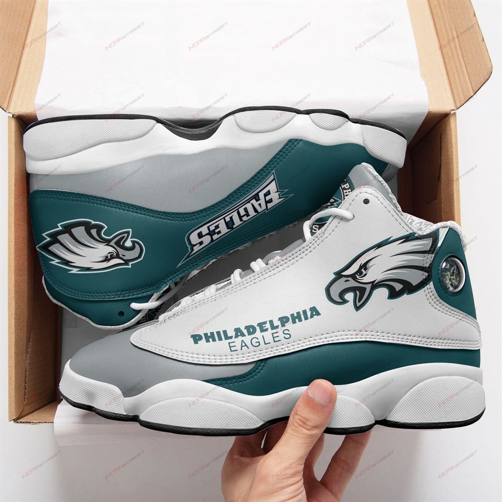 Philadelphia Eagles Air Jordan 13 Sneakers Sport Shoes Full Size-trungten-f7adq