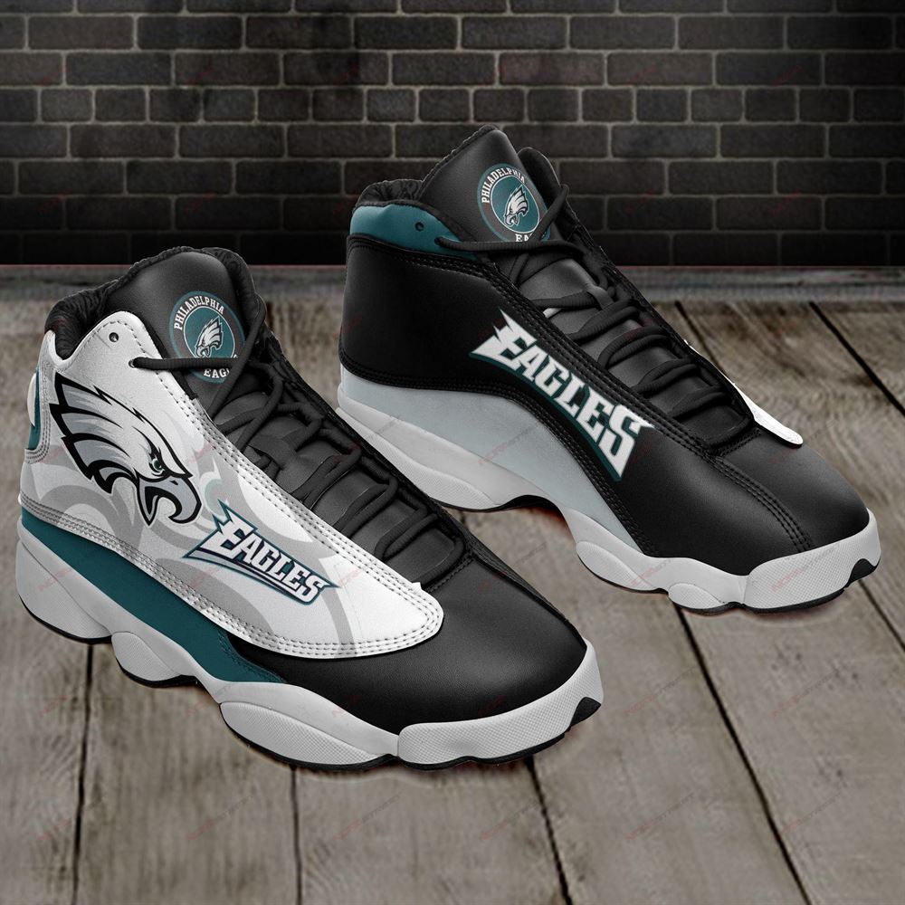 Philadelphia Eagles Air Jordan 13 Sneakers Sport Shoes Full Size-trungten-jxo85