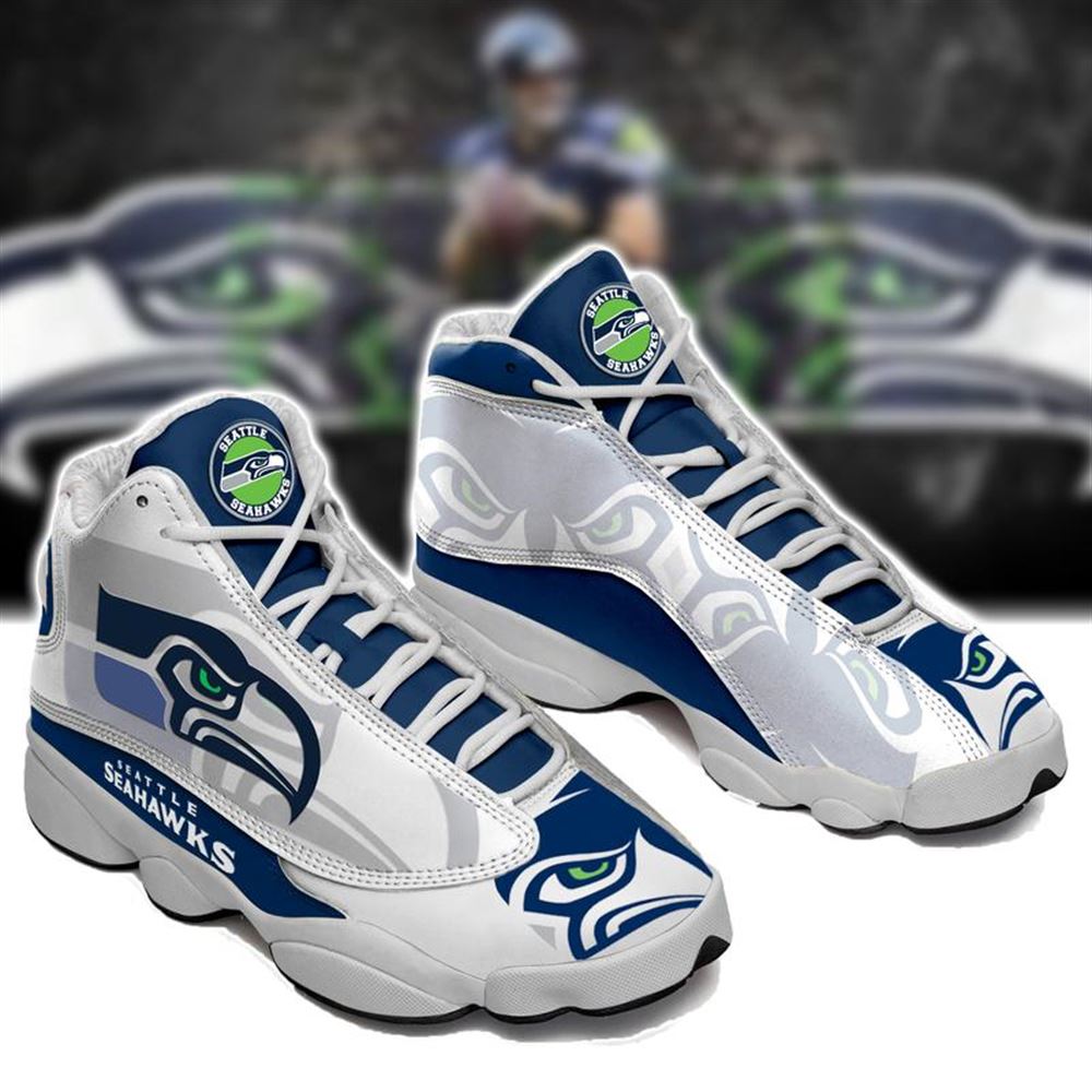 Seattle Seahawks Football Form Air Jordan 13 Sneakers Sport Shoes Full Size