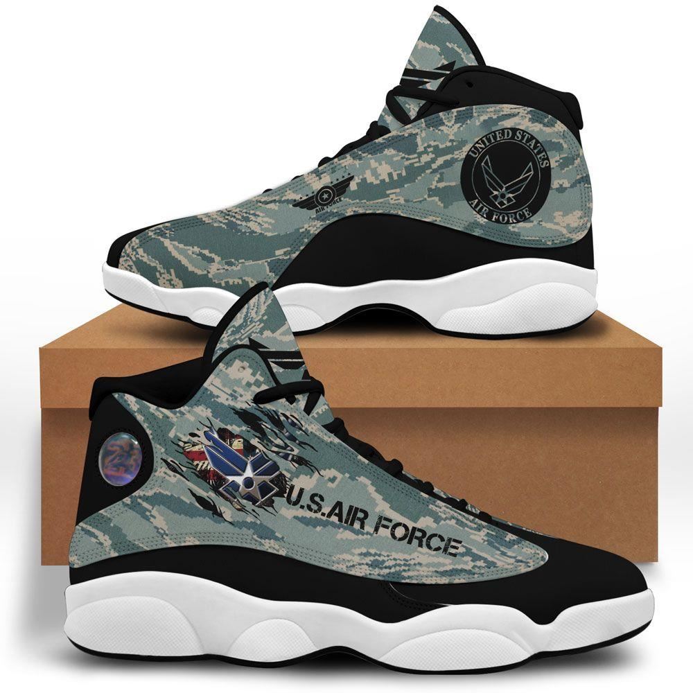 Us Air Force Air Jordan 13 Custom Sneakers Sport Running