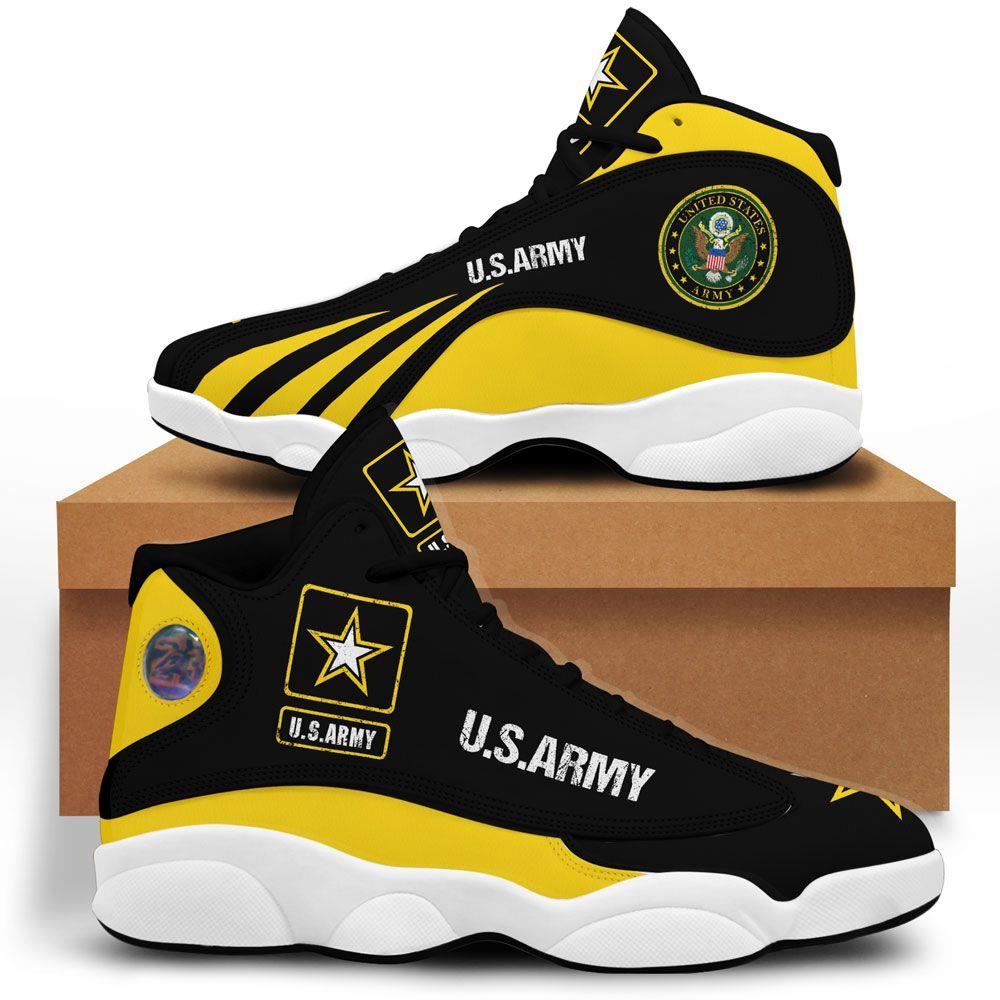 Us Army Air Jordan 13 Custom Sneakers Running Shoes Full Size