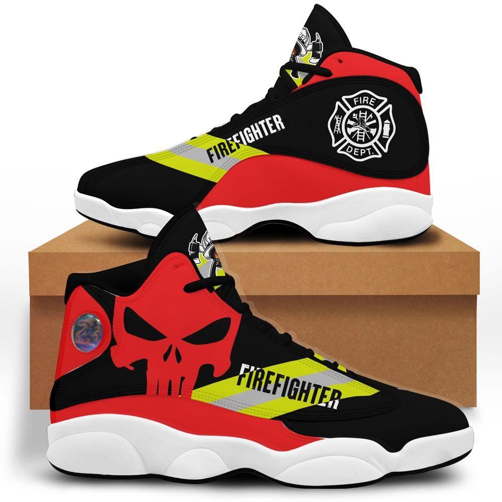 Us Firefighter Air Jordan 13 Custom Sneakers Shoes Sport