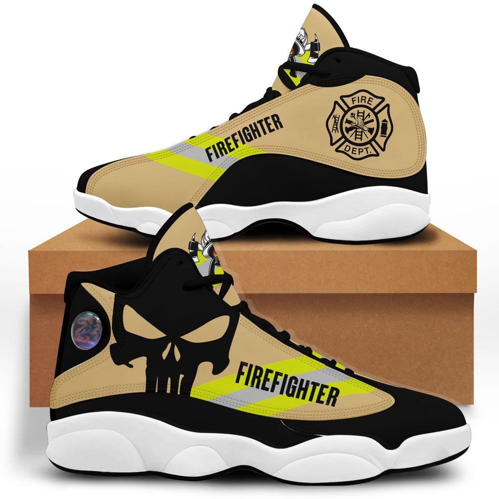 Us Firefighter Air Jordan 13 Custom Sneakers Sport Shoes