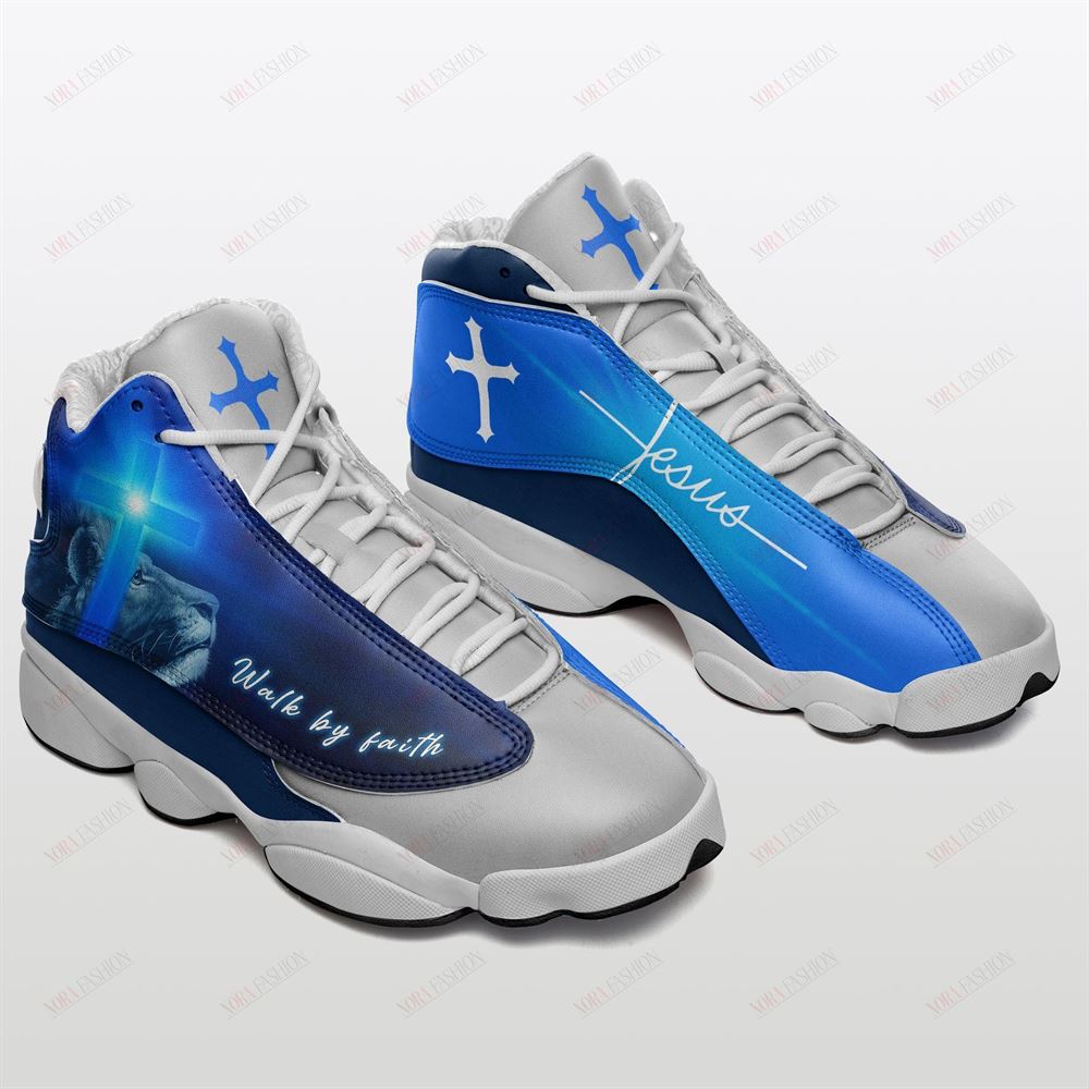 Walk By Faith Jesus Air Jordan 13 Sneakers Sport Shoes Full Size