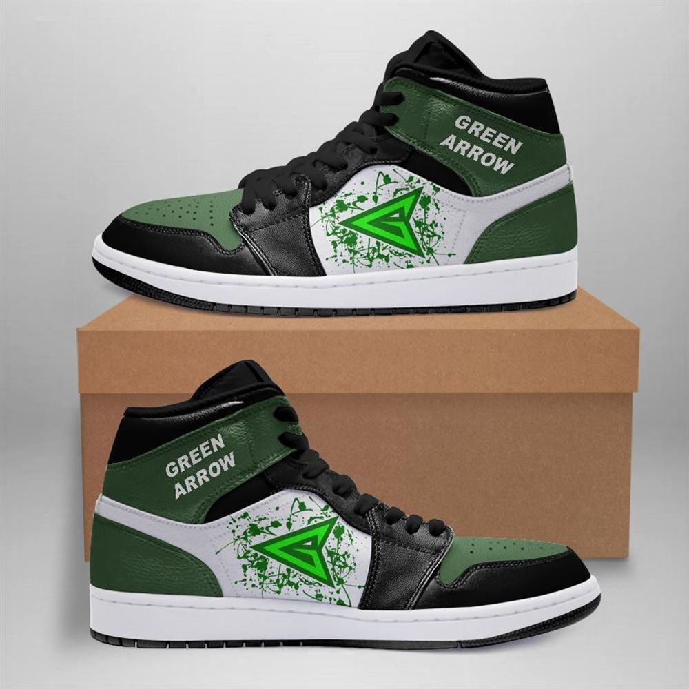 Green Arrow Dc Comics Air Jordan Sneaker Boots Shoes