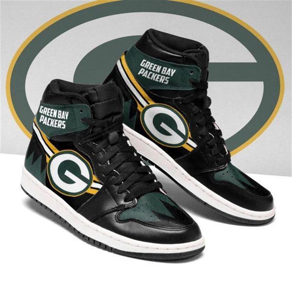 Green Bay Packers Nfl Football Air Jordan Sneaker Boots Shoes