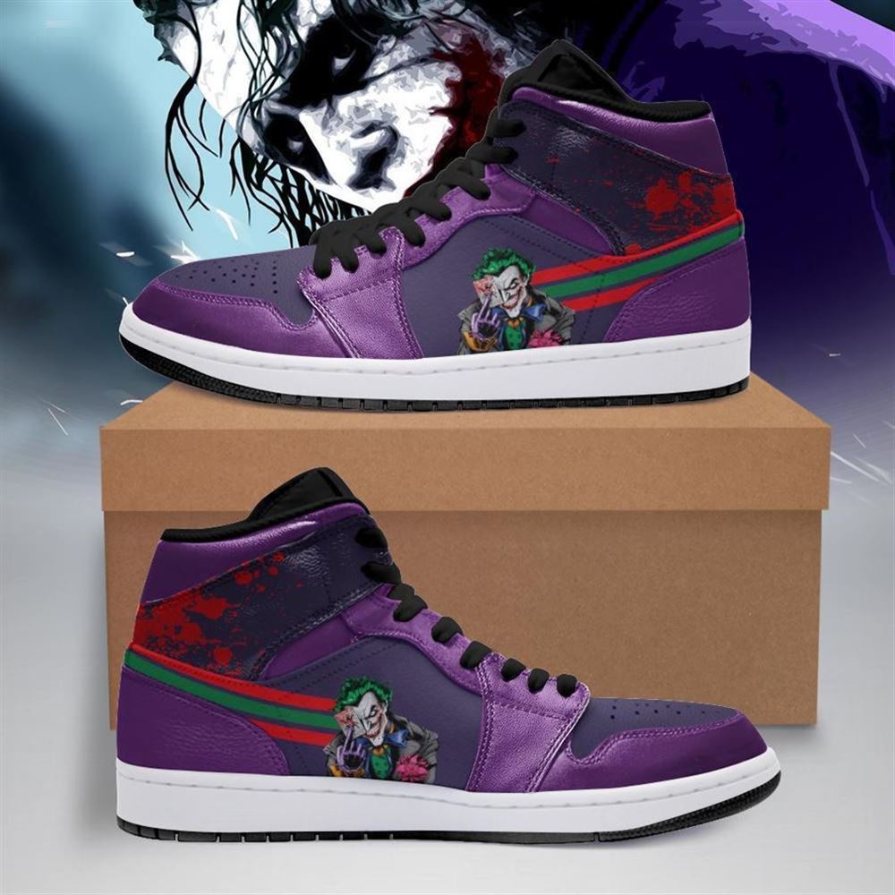 Joker Dc Comics Air Jordan Sneaker Boots Shoes Dc Comics Air Jordan Shoes Sport