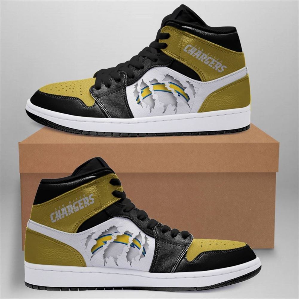 Los Angeles Chargers Nfl Air Jordan Shoes Sport Outdoor Sneaker Boots Shoes