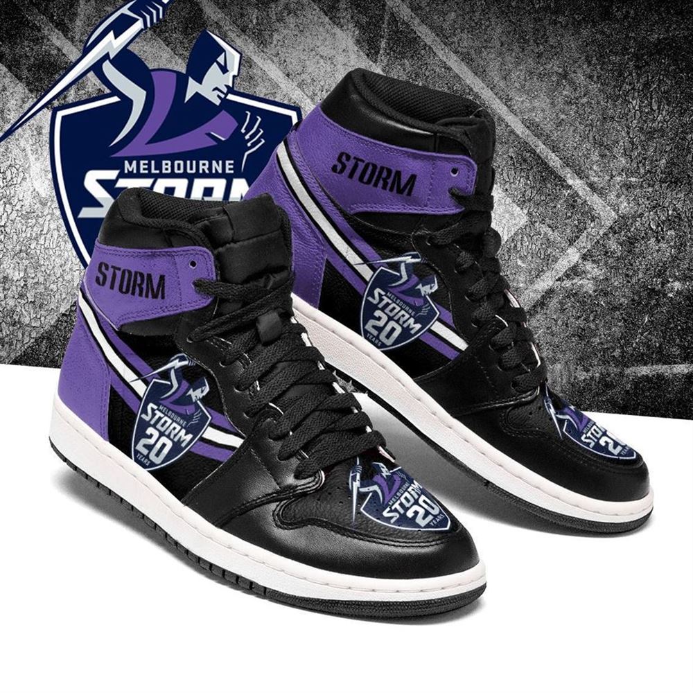 Melbourne Storm Nrl Air Jordan Shoes Sport V2 Sneaker Boots Shoes