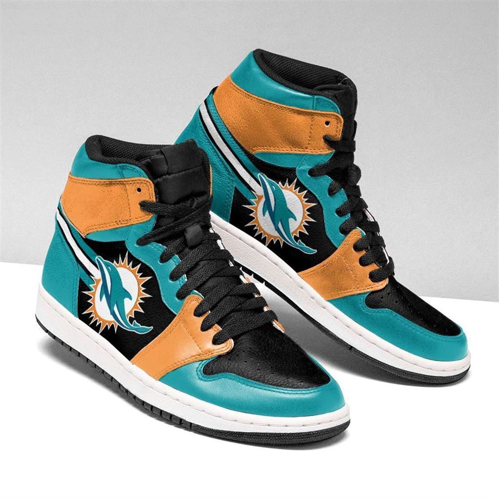 Miami Dolphins Nfl Air Jordan Shoes Sport Sneaker Boots Shoes