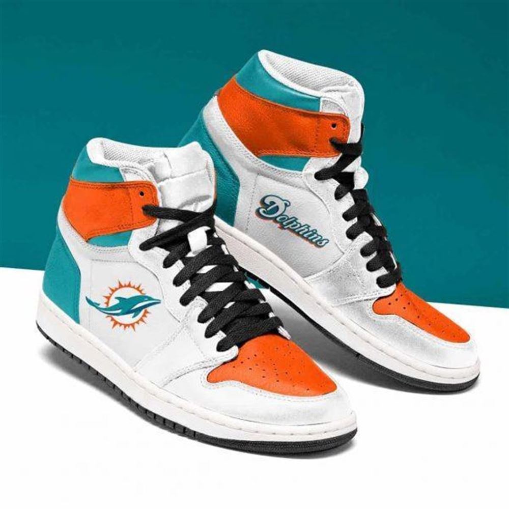 Miami Dolphins Nfl Football Air Jordan Shoes Sport Sneaker Boots Shoes