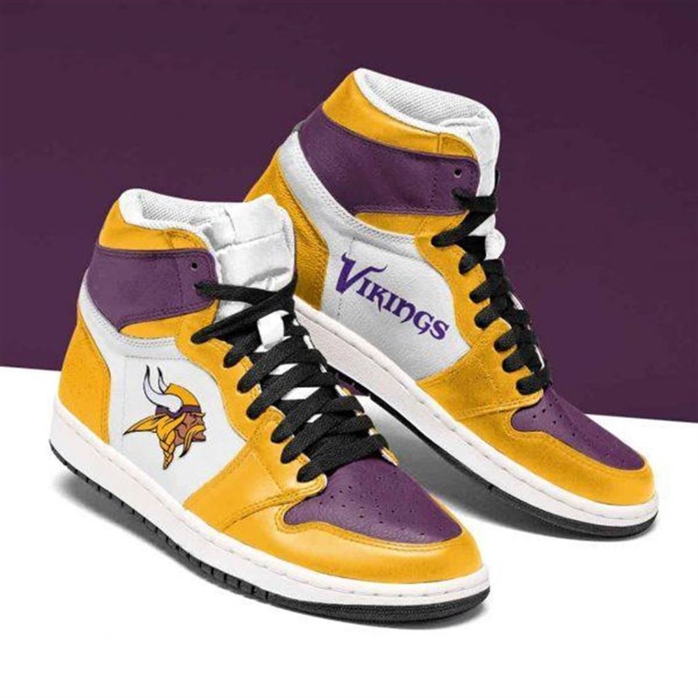 Minnesota Vikings Nfl Football Air Jordan Shoes Sport Sneaker Boots Shoes