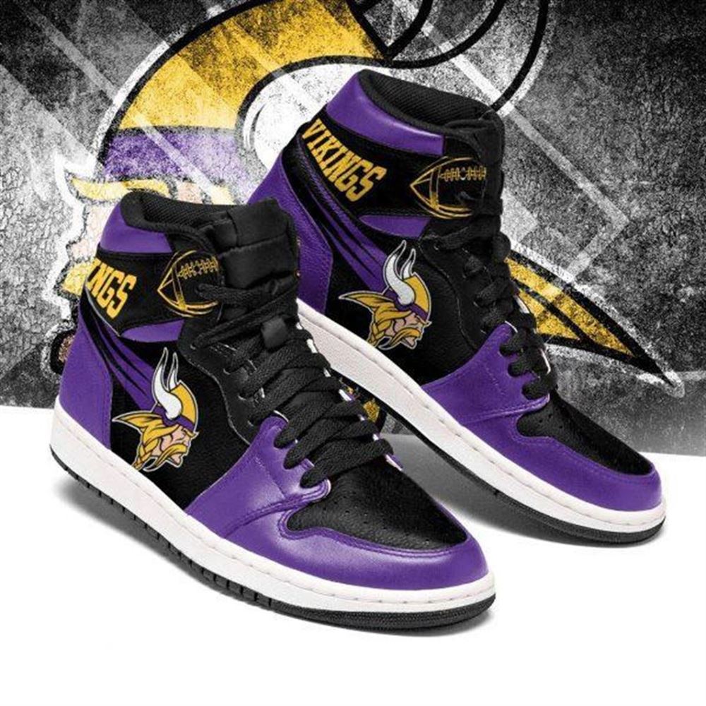 Minnesota Vikings Nfl Football Air Jordan Shoes Sport V8 Sneaker Boots Shoes