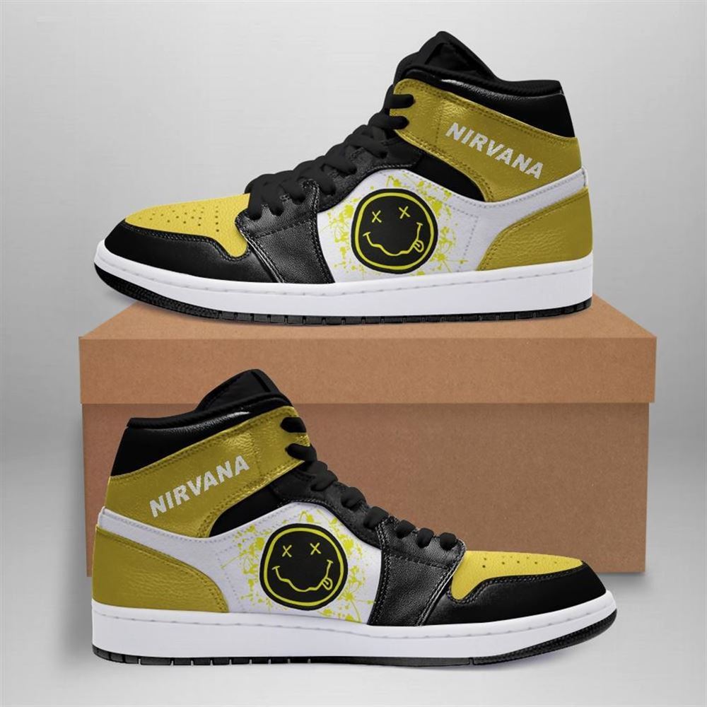 Nirvana Rock Band Air Jordan Sneaker Boots Shoes