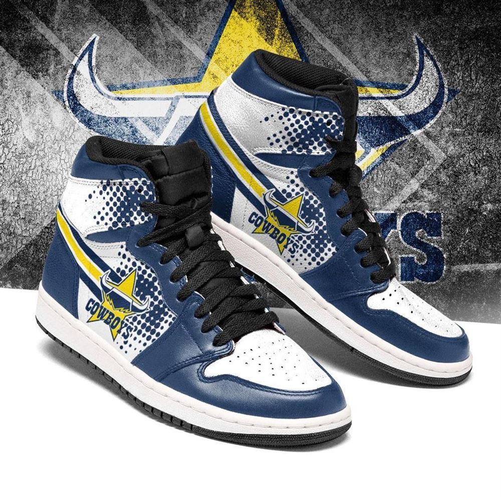 North Queensland Cowboys Nrl Air Jordan Shoes Sport Sneaker Boots Shoes