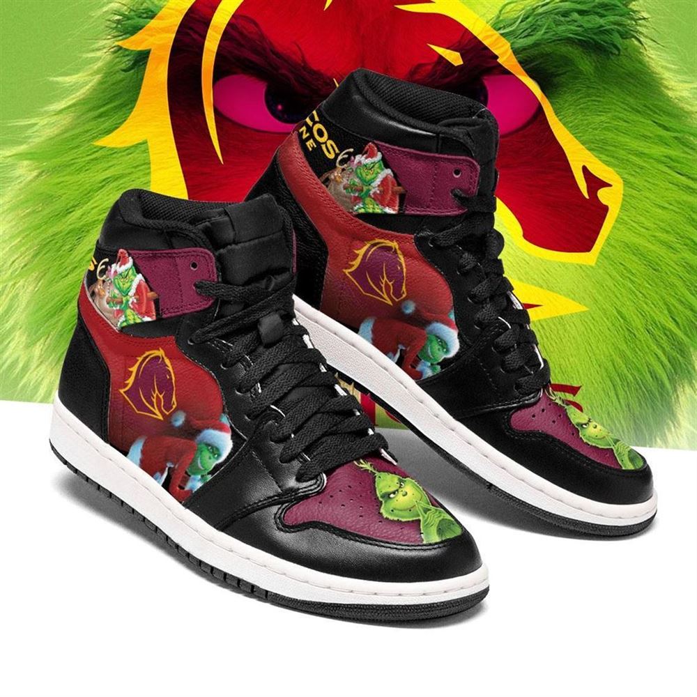 The Grinch Brisbane Broncos Nrl Air Jordan Shoes Sport Sneaker Boots Shoes