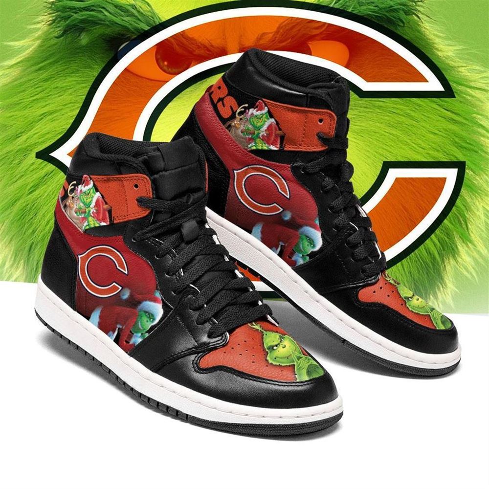 The Grinch Chicago Bears Nfl Air Jordan Shoes Sport Sneaker Boots Shoes