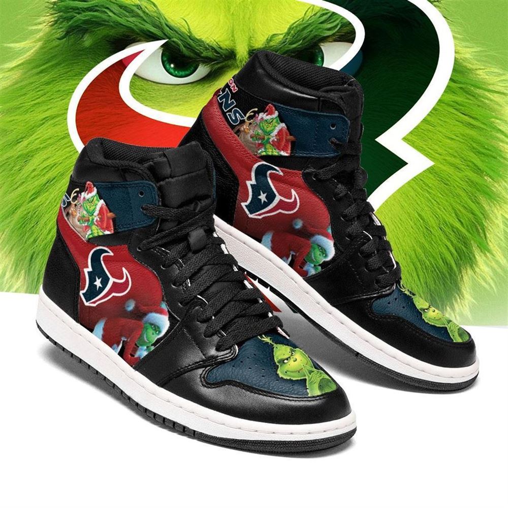 The Grinch Houston Texans Nfl Air Jordan Shoes Sport Sneaker Boots Shoes