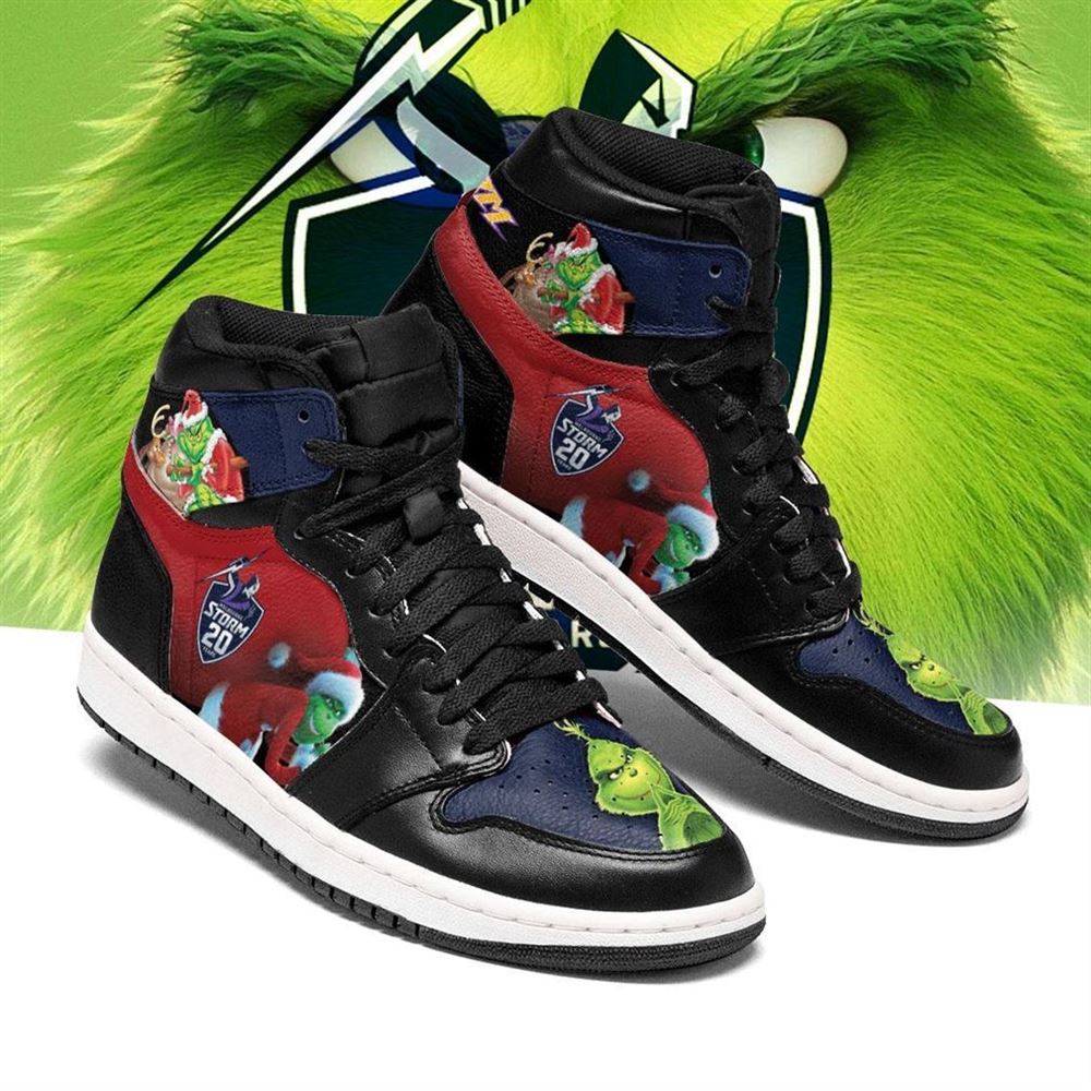 The Grinch Melbourne Storm Nrl Air Jordan Shoes Sport Sneaker Boots Shoes