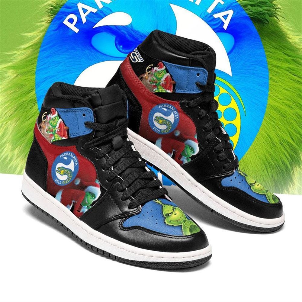 The Grinch Parramatta Eels Nrl Air Jordan Shoes Sport Sneaker Boots Shoes