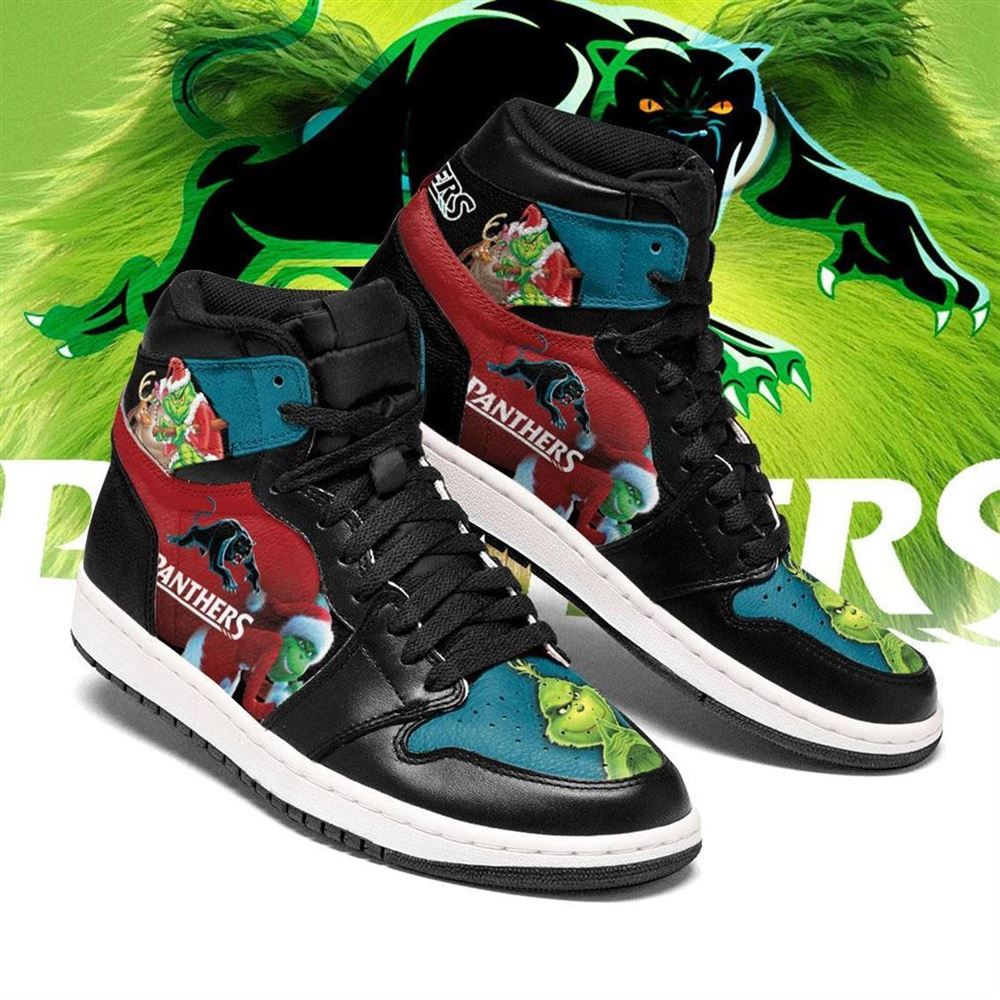 The Grinch Penrith Panthers Nrl Air Jordan Shoes Sport Sneaker Boots Shoes