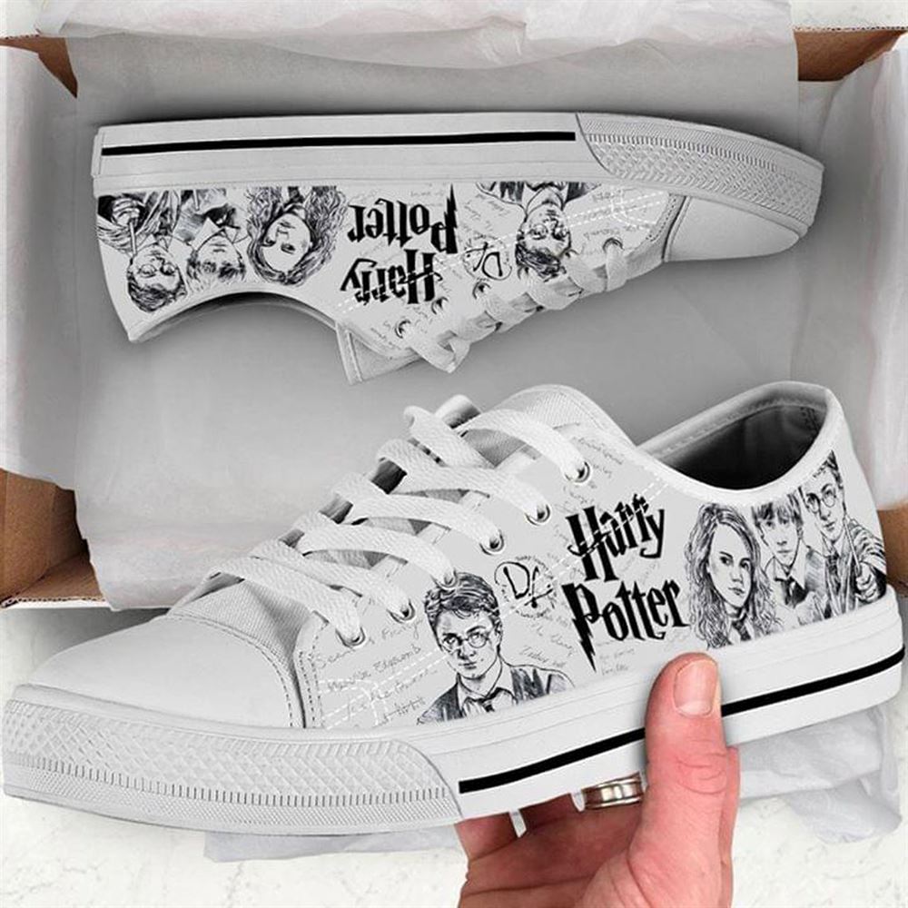 Harry Magical Wizard Potter Low Top Shoe For Men And Women Low Top Shoe Wizard Magic Shoe