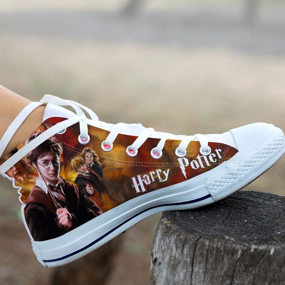 Harry Potter Custom Shoes Movie Harry Potter Shoes Harry Potter Hi Top Harry Potter Custom High Top Custom Shoes Valentine Gifts